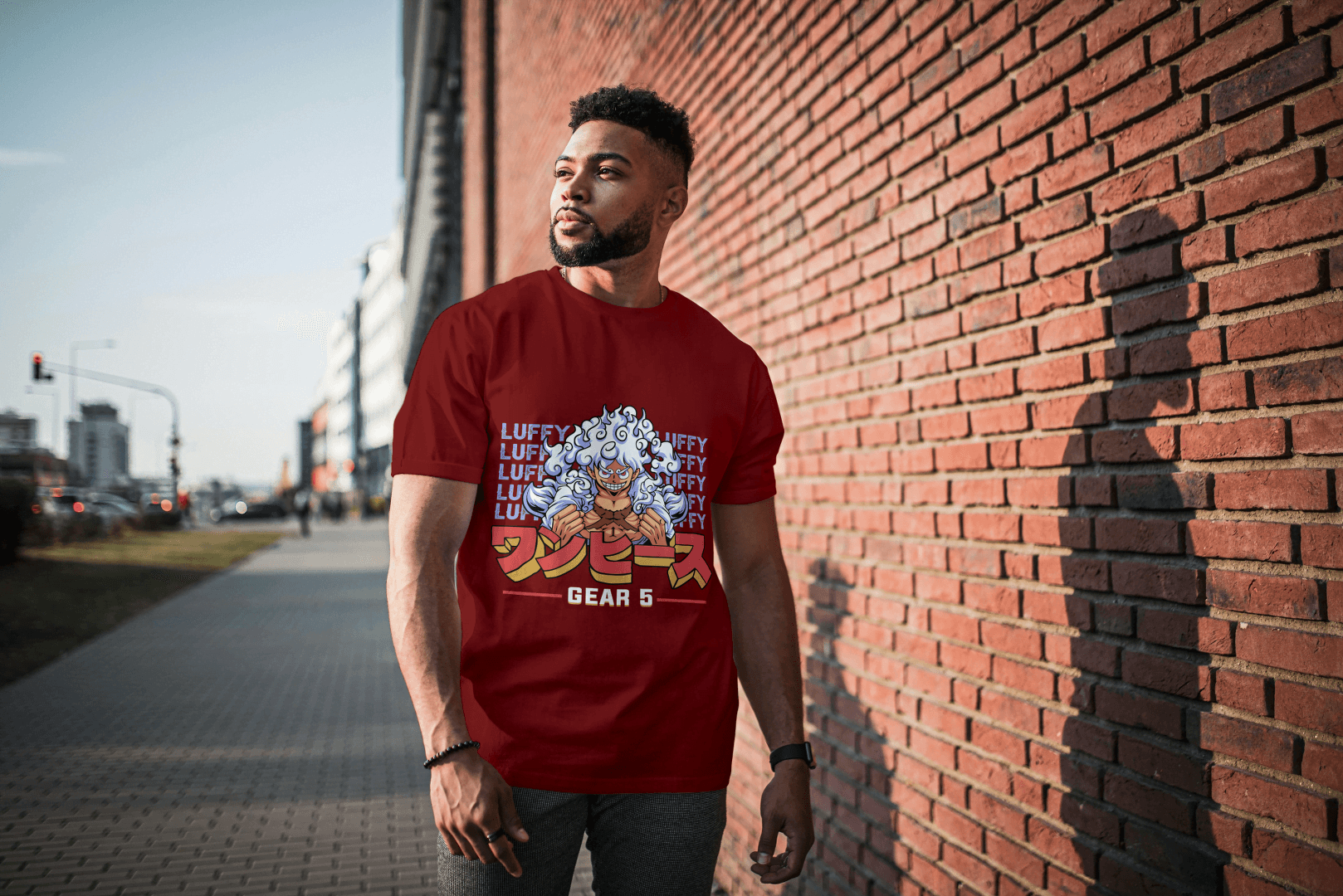 Anime Gear 5 Luffy: Iconic Transformation Tee - Essentia Attire