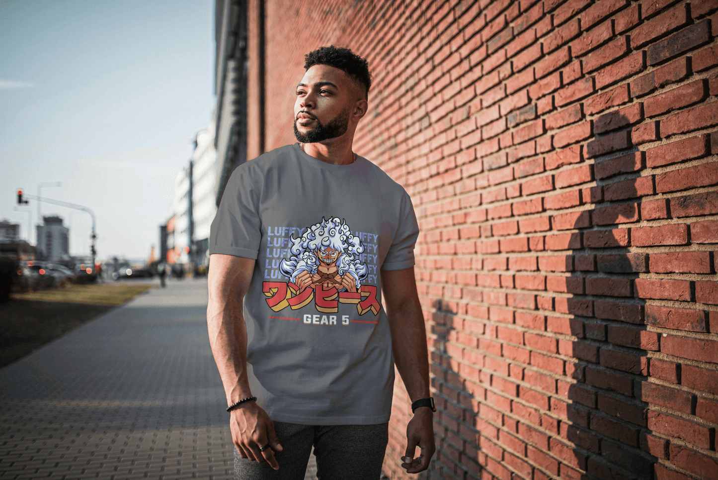 Anime Gear 5 Luffy: Iconic Transformation Tee - Essentia Attire