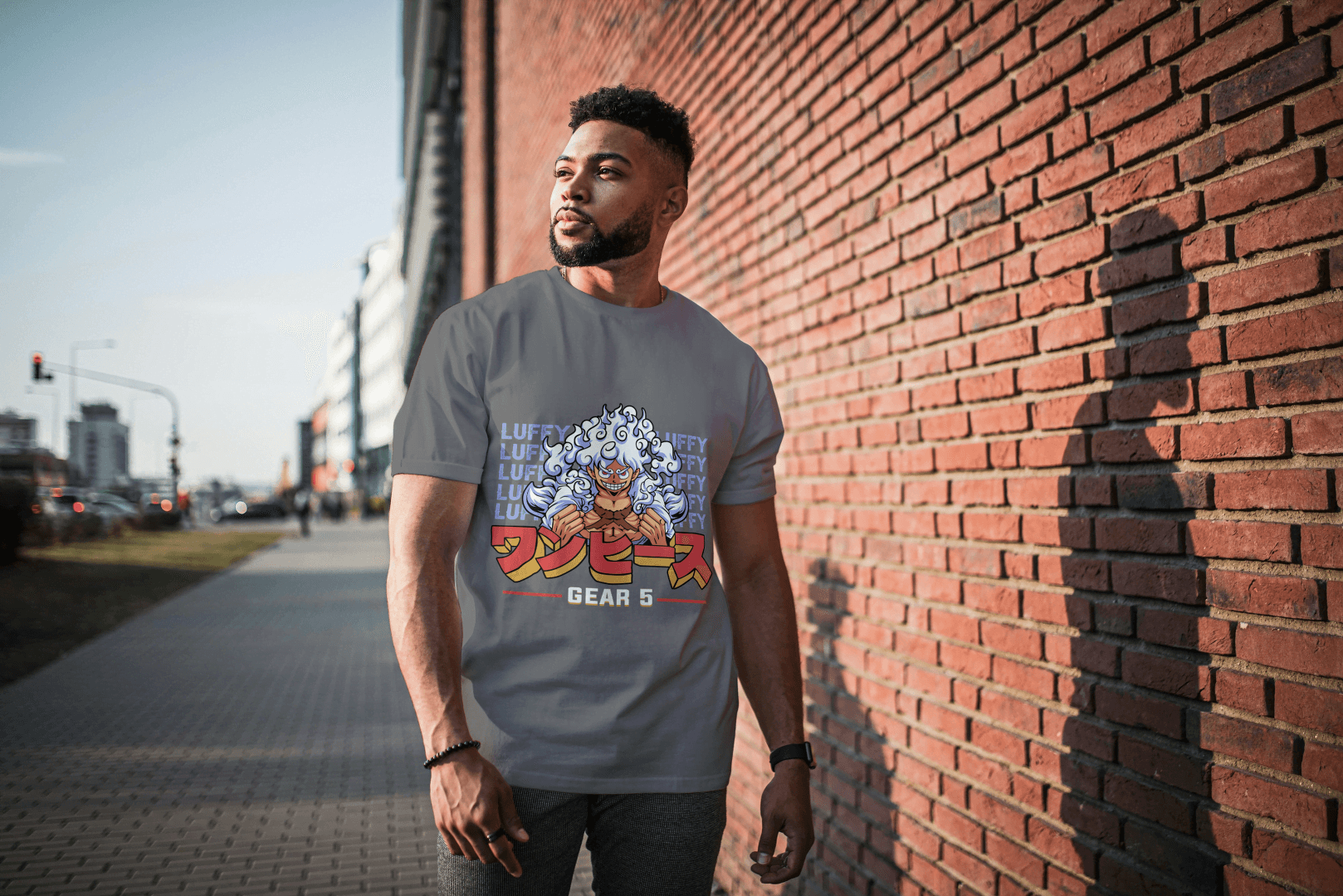 Anime Gear 5 Luffy: Iconic Transformation Tee - Essentia Attire