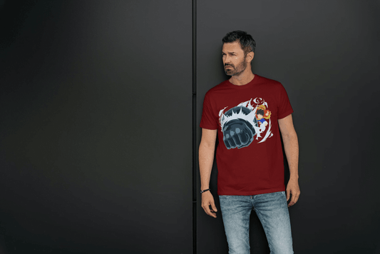 One Piece Luffy Haki Punch Graphic T-Shirt | Straw Hat Pirates Apparel - Essentia Attire
