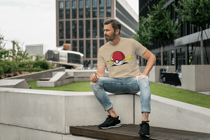 Pikachu Electric Shock Poké Ball T-shirt | Pokémon Fan Art Apparel - Essentia Attire