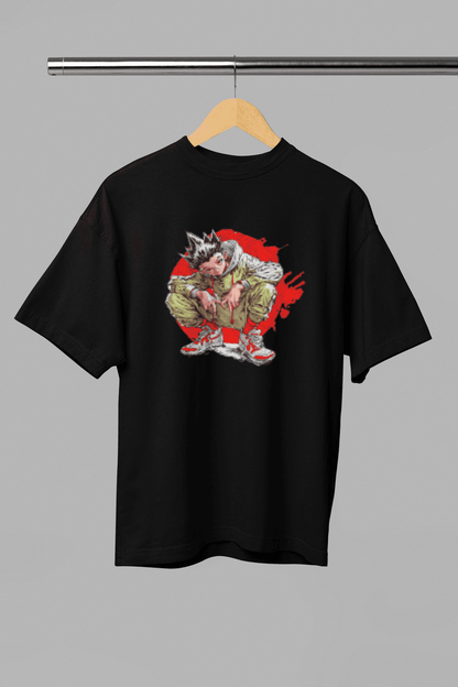 Hunter x Hunter | Killua Zoldyck Anime Manga Oversized T-Shirt - Essentia Attire