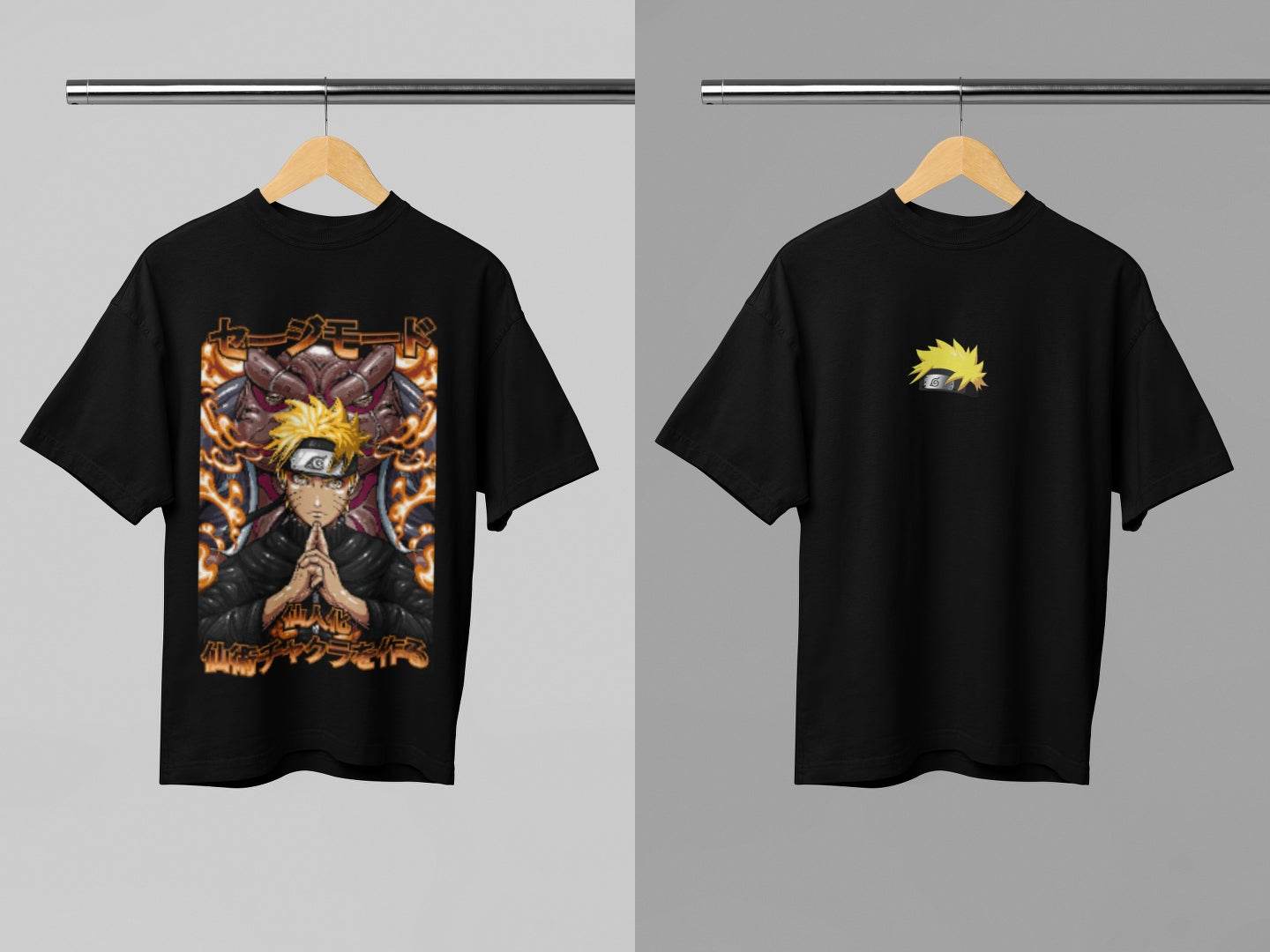 Naruto Sage Mode: Awakened Power Oversized Tee - Essentia Attire