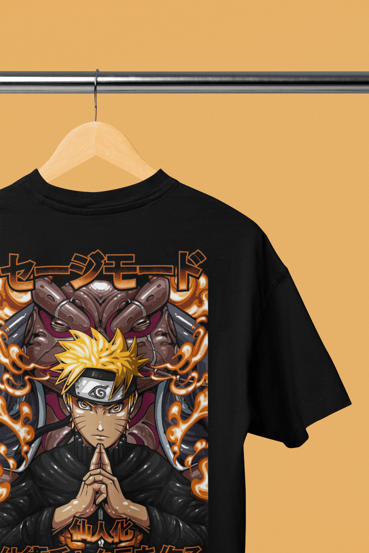 Naruto Sage Mode: Awakened Power Oversized Tee - Essentia Attire