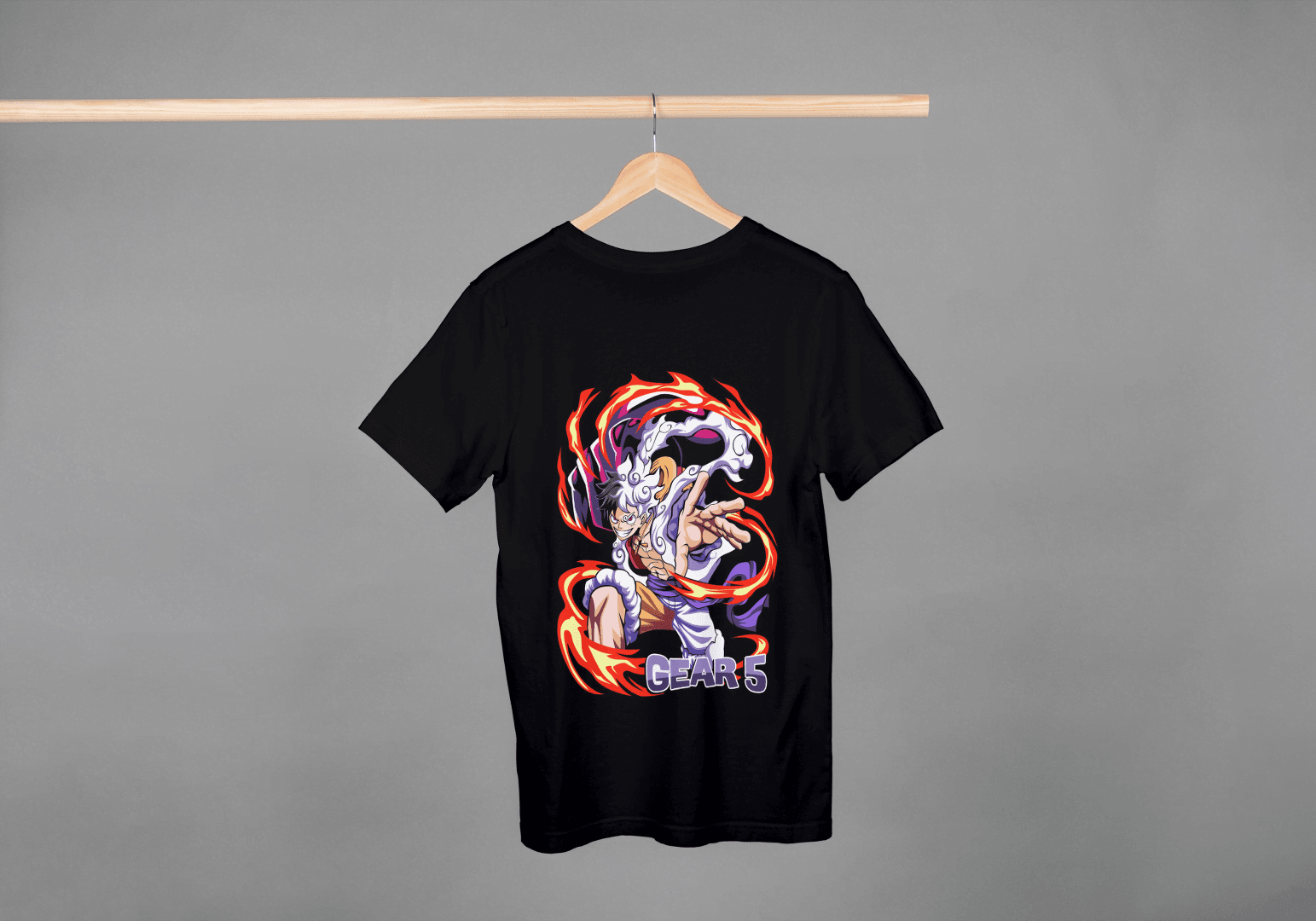 Gear 5 Transformed Character: Dynamic Power-Up Anime Hero Tee - Essentia Attire