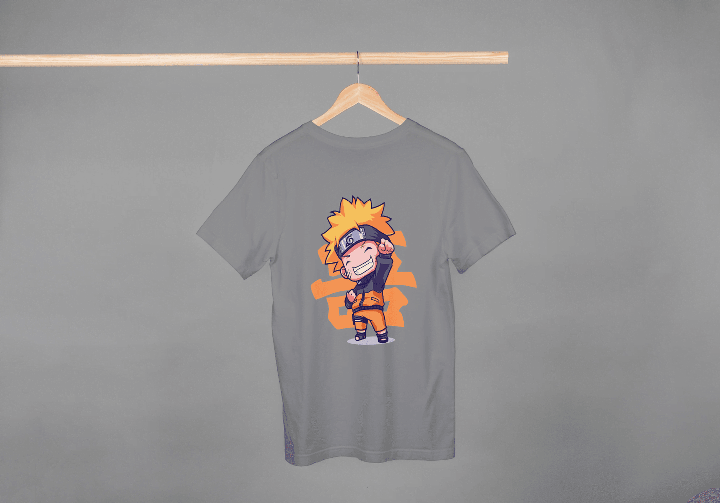Chibi Naruto Ninja Hero: Japanese Fan Tee - Essentia Attire