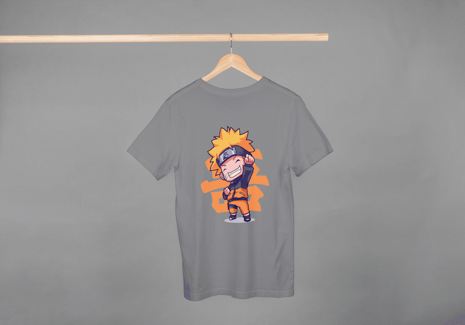 Chibi Naruto Ninja Hero: Japanese Fan Tee - Essentia Attire