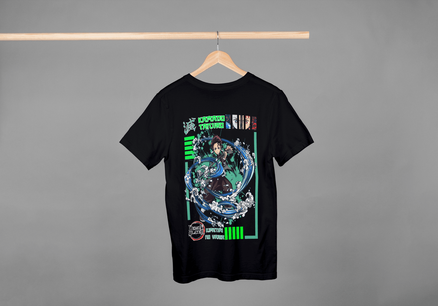 Anime Water Breathing Technique: Demon Slayer Fan Tee - Essentia Attire