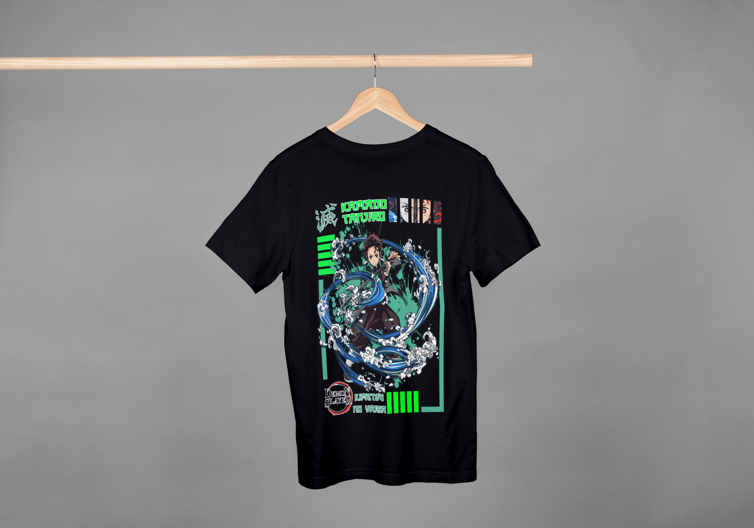 Anime Water Breathing Technique: Demon Slayer Fan Tee - Essentia Attire