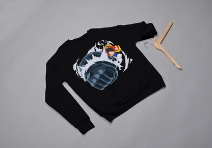 One Piece Luffy Haki Punch Graphic Sweatshirt | Straw Hat Pirates Apparel
