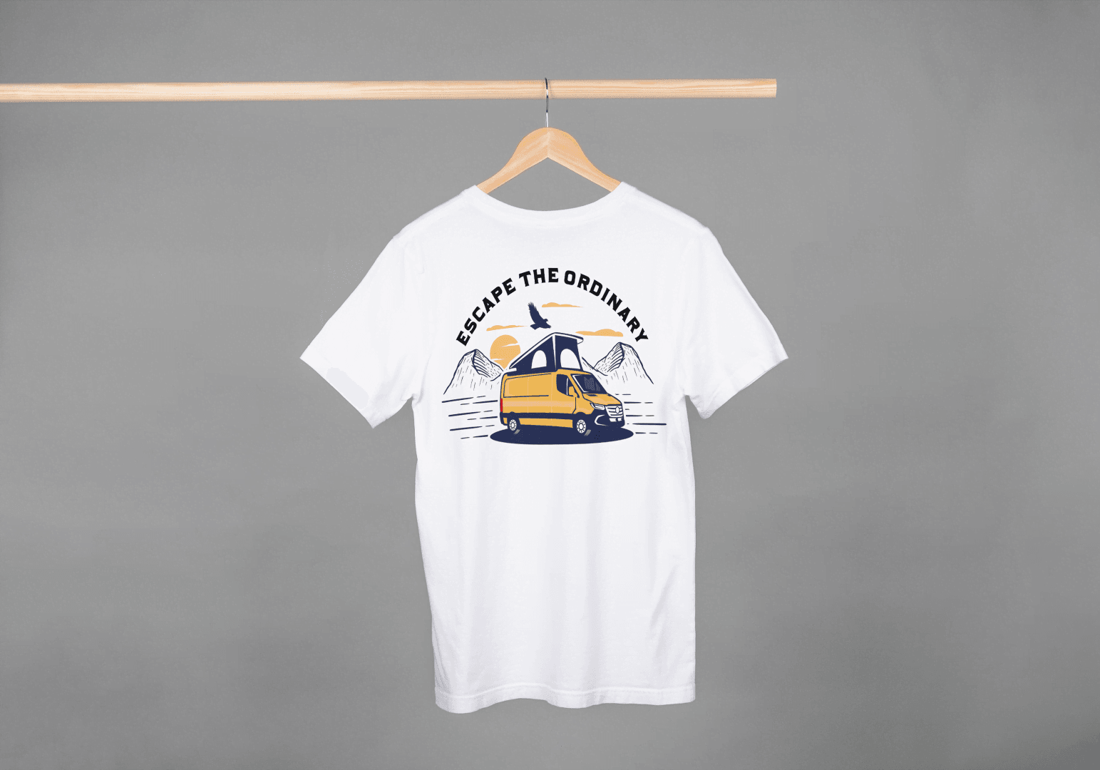 Escape The Ordinary Camper Van: Adventure Seeker Tee - Essentia Attire