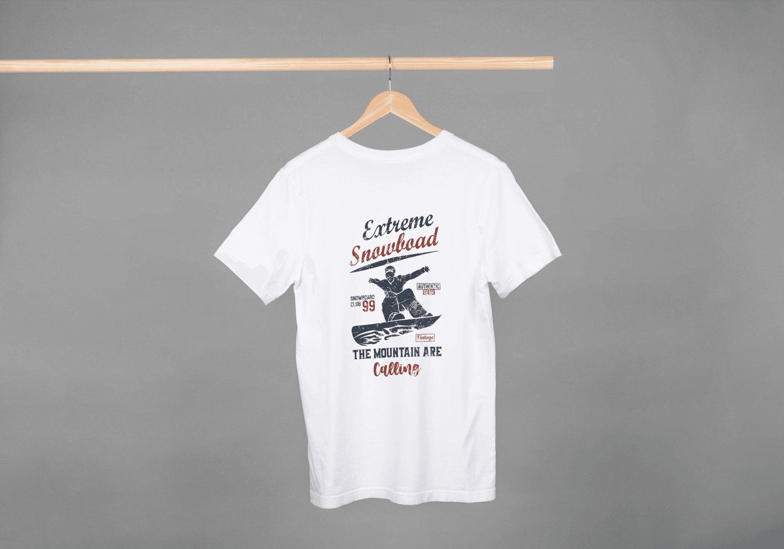 Extreme Snowboard: Mountain Calling Tee - Essentia Attire