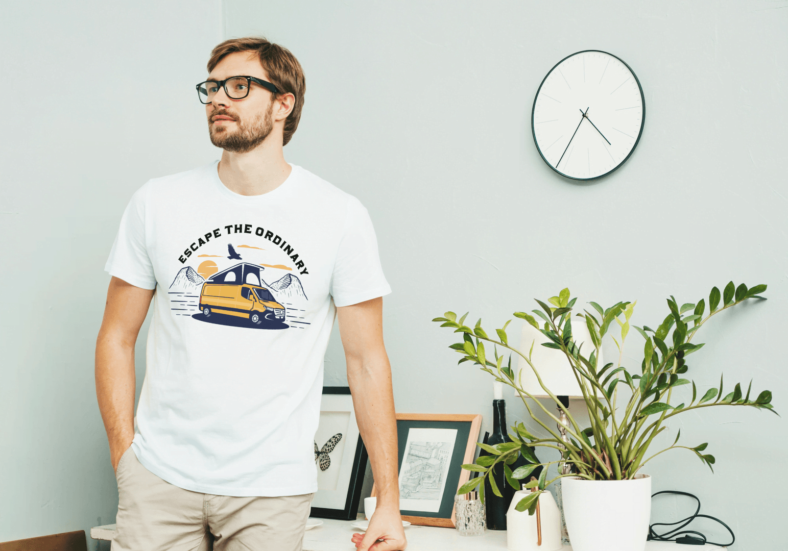 Escape The Ordinary Camper Van: Adventure Seeker Tee - Essentia Attire