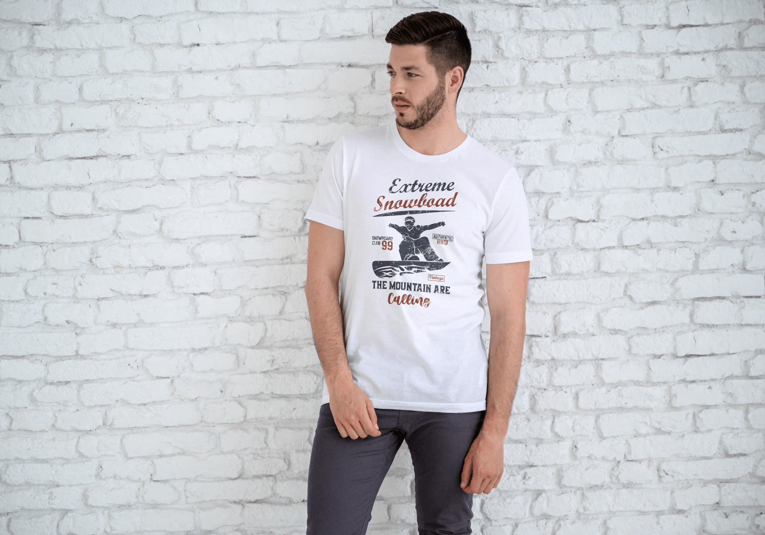 Extreme Snowboard: Mountain Calling Tee - Essentia Attire