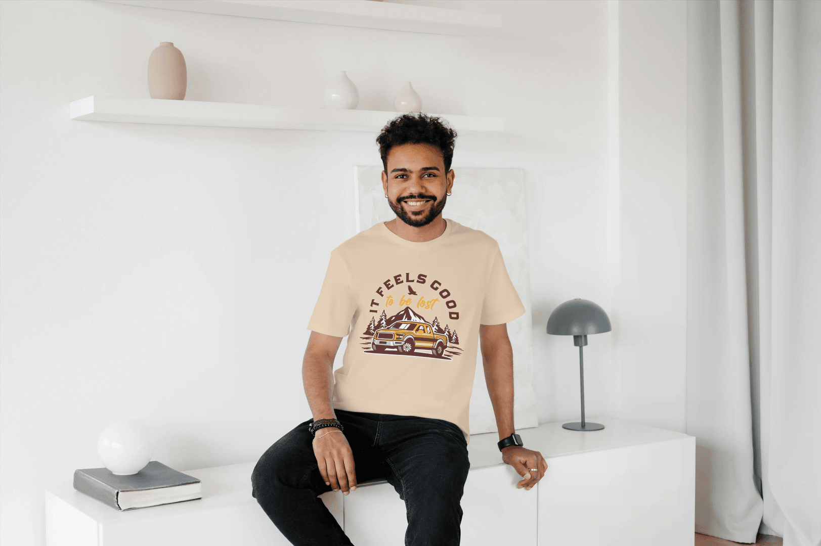 It Feels Good To Be Lost Adventure: Off-Road Truck Tee - Essentia Attire