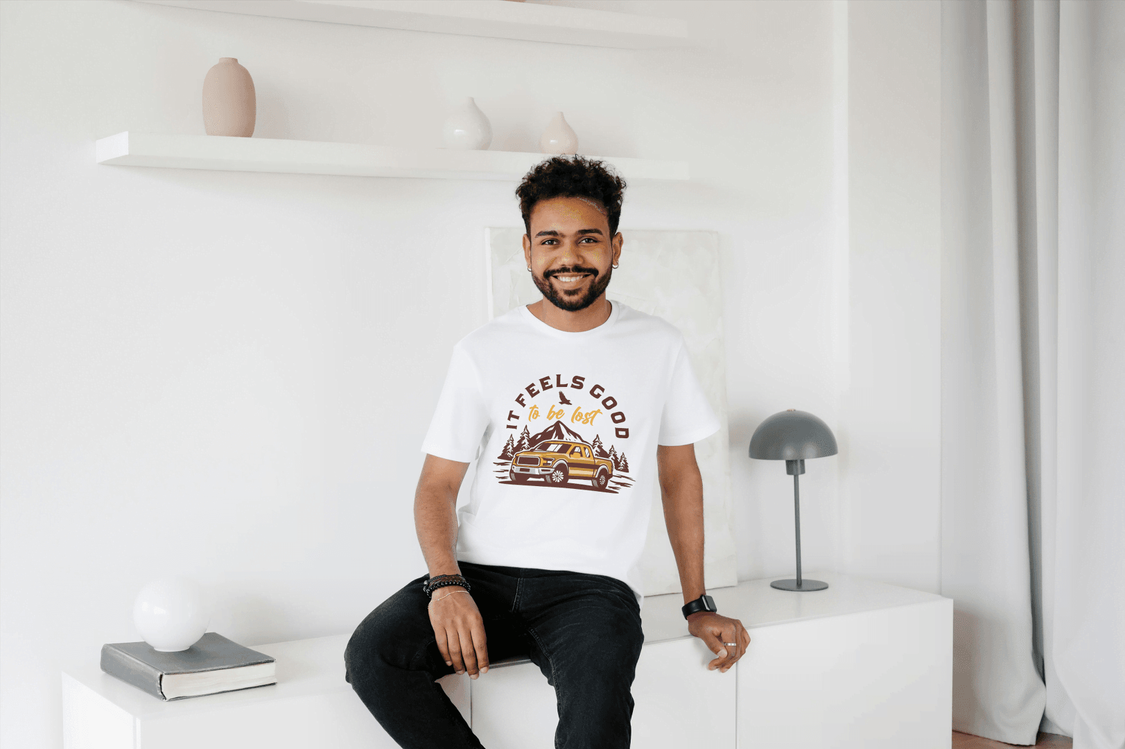 It Feels Good To Be Lost Adventure: Off-Road Truck Tee - Essentia Attire