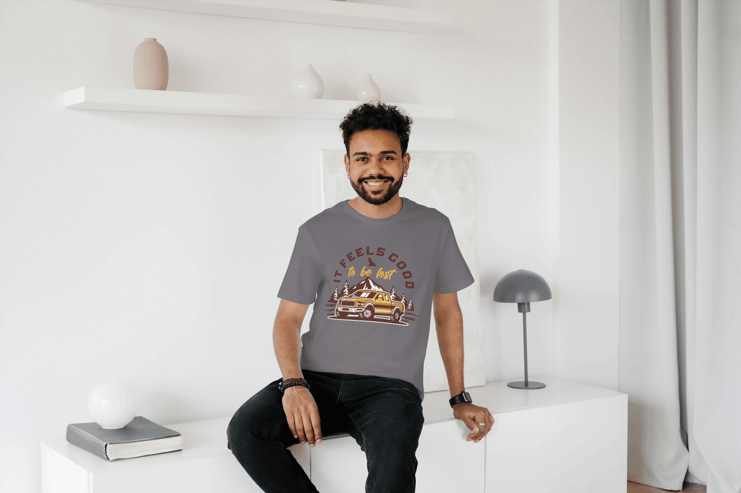 It Feels Good To Be Lost Adventure: Off-Road Truck Tee - Essentia Attire