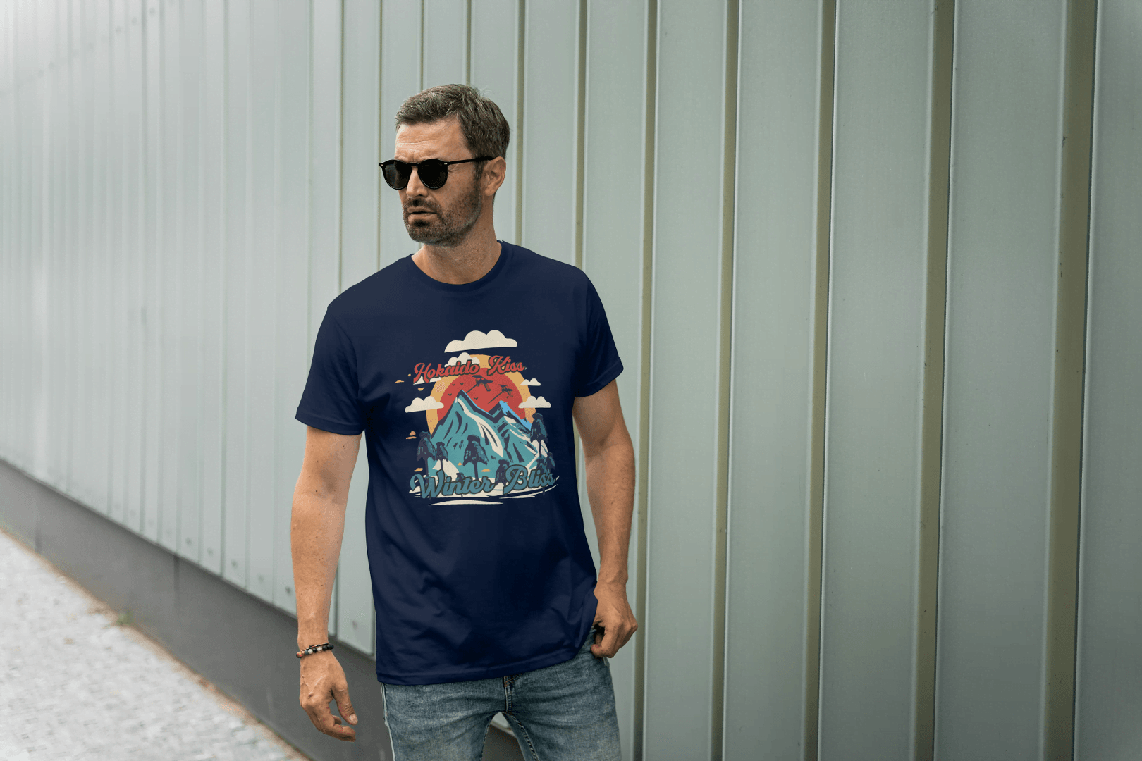 Mountain Vibes Nature's Bliss: Outdoor Scenic Tee - Essentia Attire