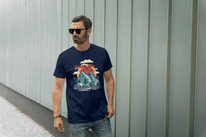 Mountain Vibes Nature's Bliss: Outdoor Scenic Tee - Essentia Attire