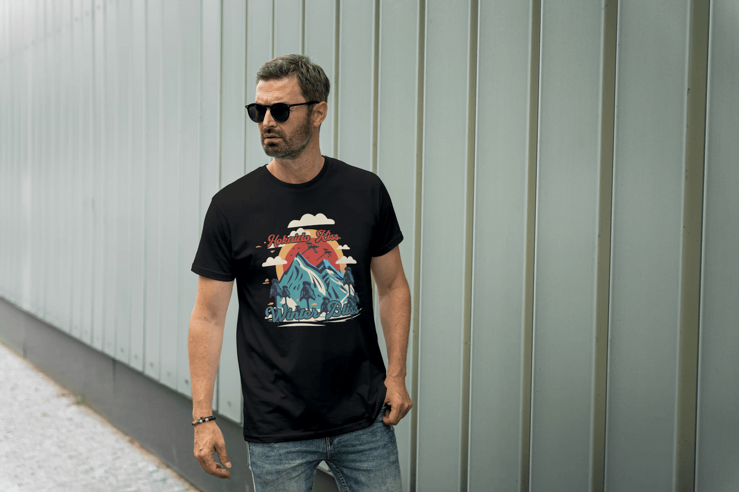 Mountain Vibes Nature's Bliss: Outdoor Scenic Tee - Essentia Attire