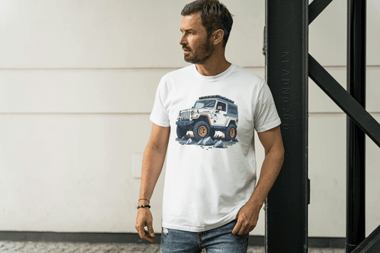 Off-Road Adventure SUV: Jeep Wrangler Style Tee - Essentia Attire