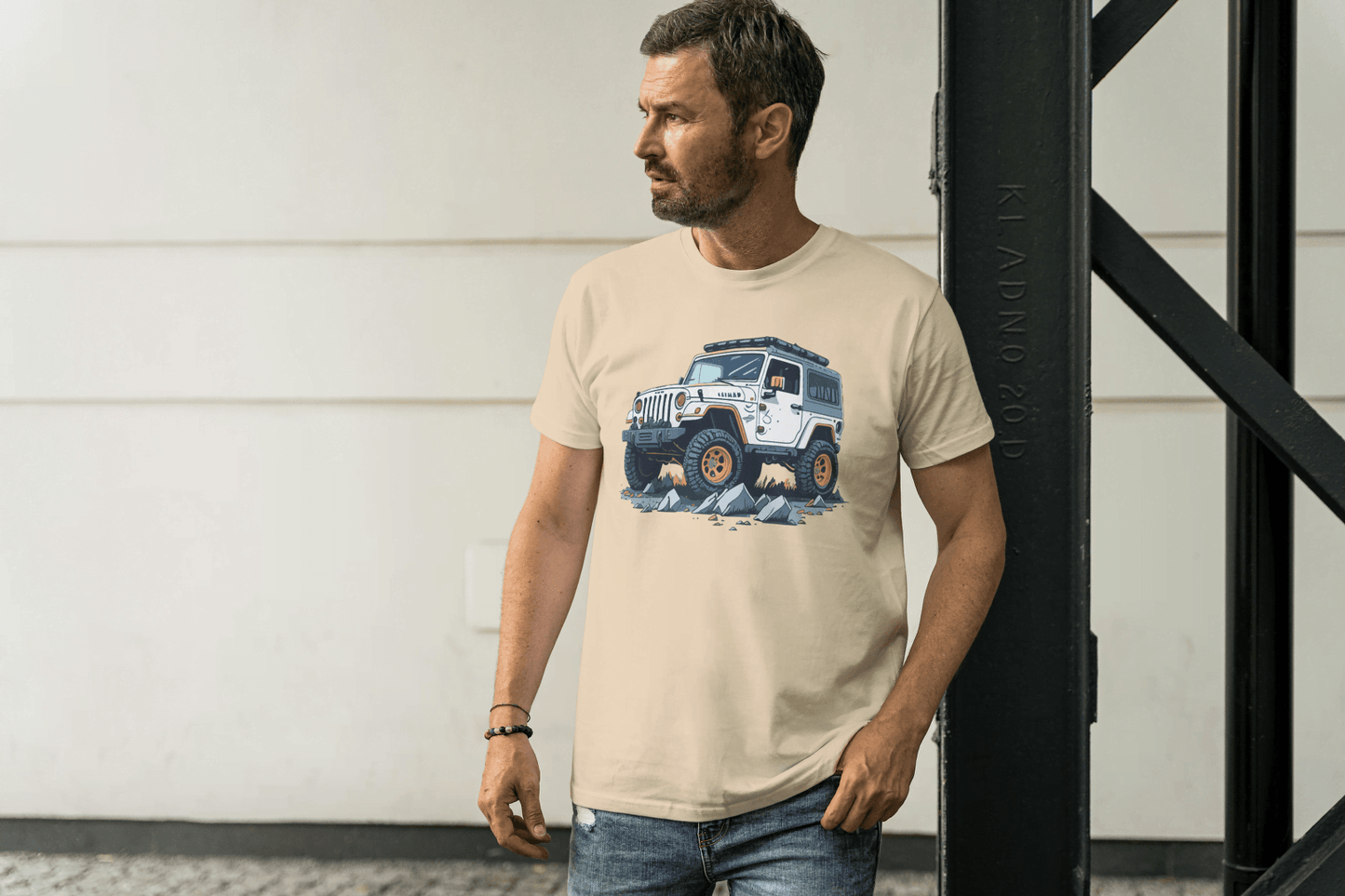 Off-Road Adventure SUV: Jeep Wrangler Style Tee - Essentia Attire
