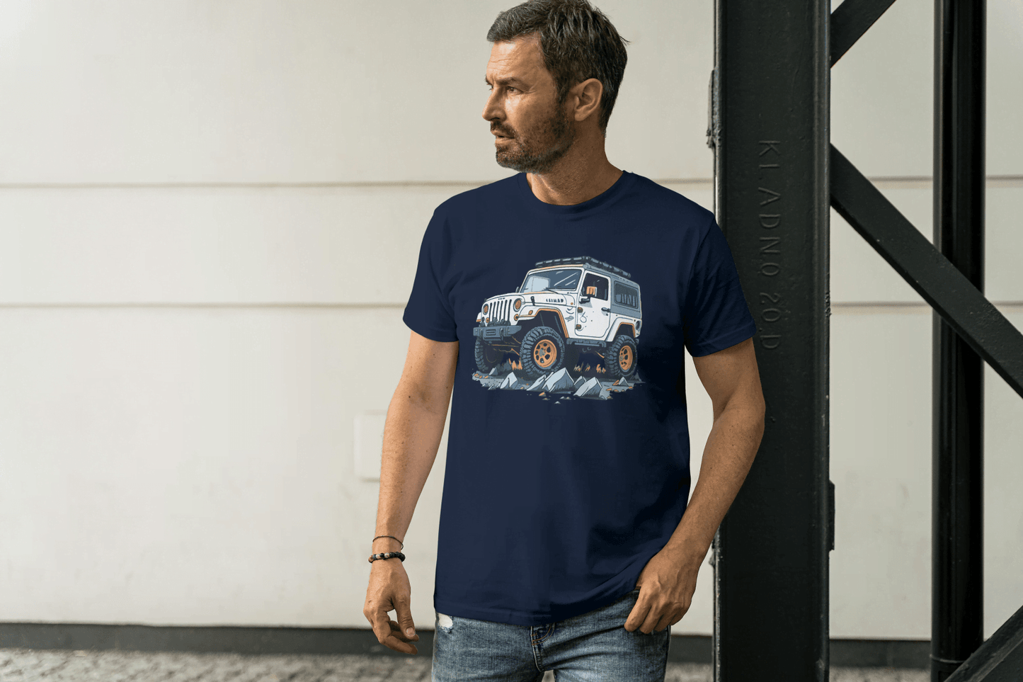 Off-Road Adventure SUV: Jeep Wrangler Style Tee - Essentia Attire