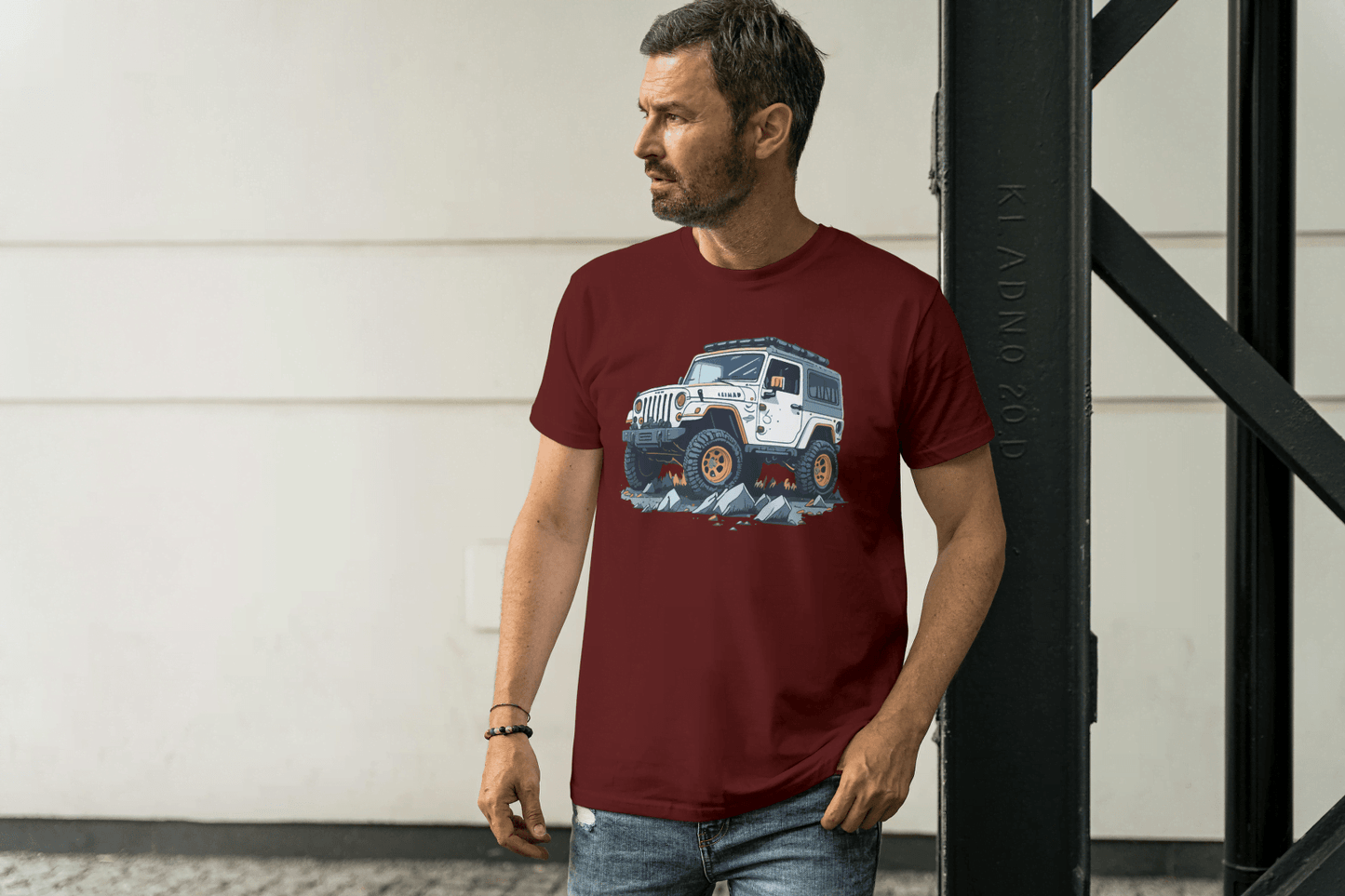 Off-Road Adventure SUV: Jeep Wrangler Style Tee - Essentia Attire