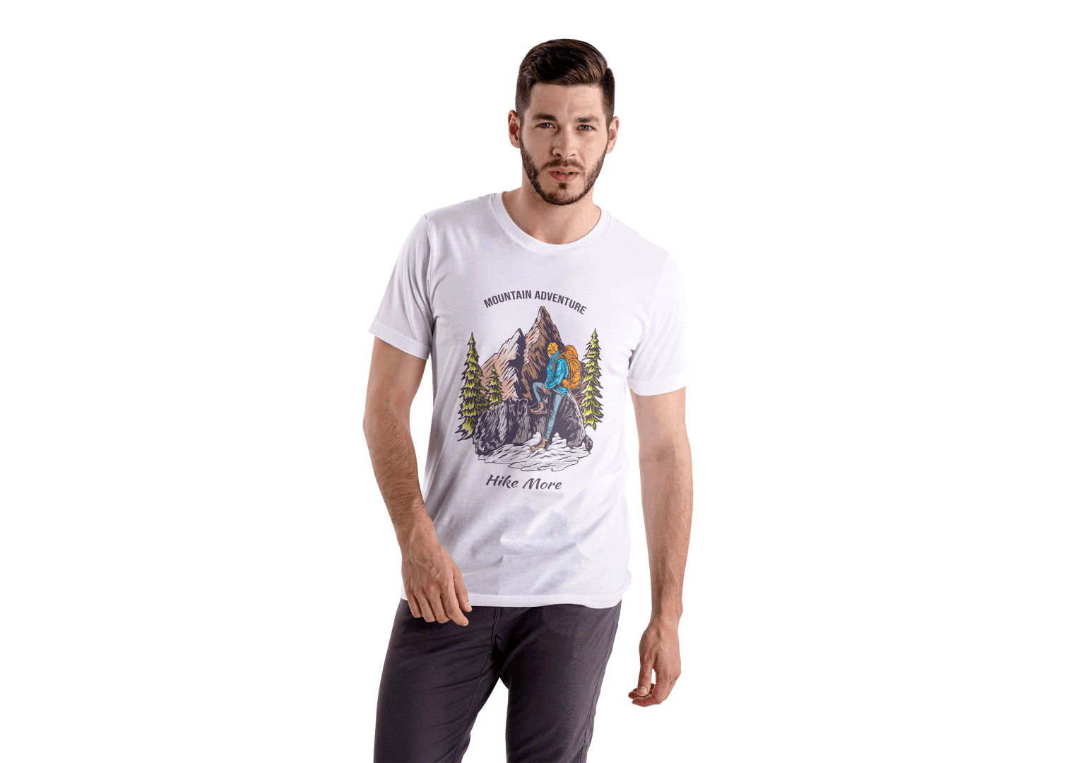 Hike More Mountain Adventure: Outdoor Explorer Tee - Essentia Attire