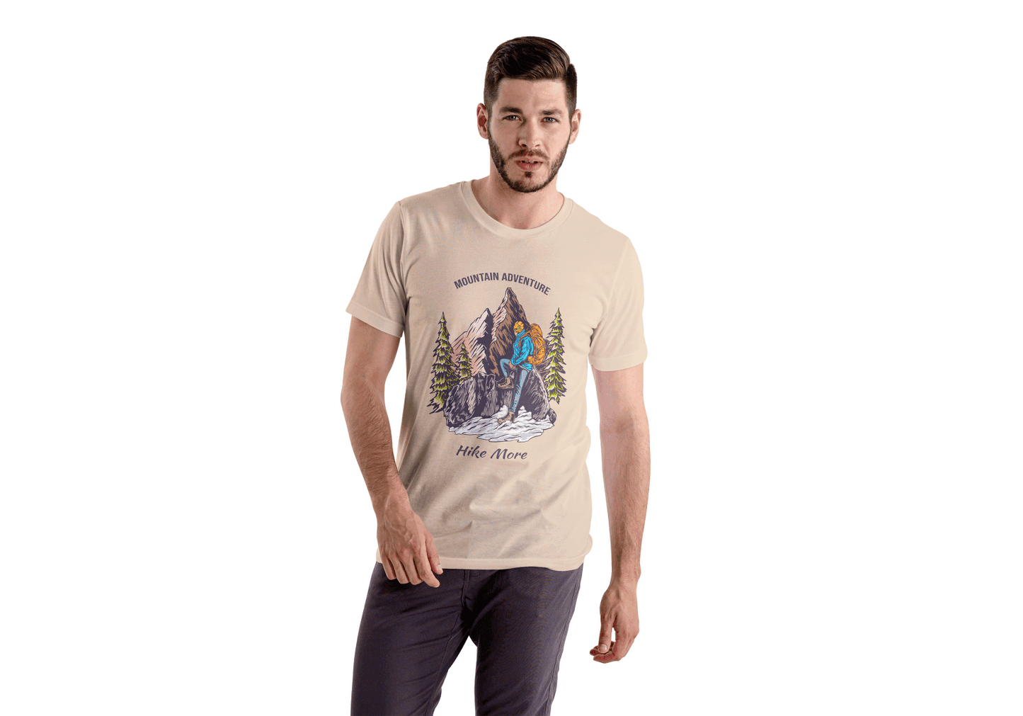 Hike More Mountain Adventure: Outdoor Explorer Tee - Essentia Attire
