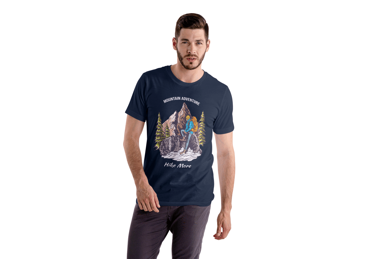 Hike More Mountain Adventure: Outdoor Explorer Tee - Essentia Attire