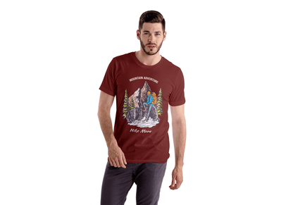 Hike More Mountain Adventure: Outdoor Explorer Tee - Essentia Attire
