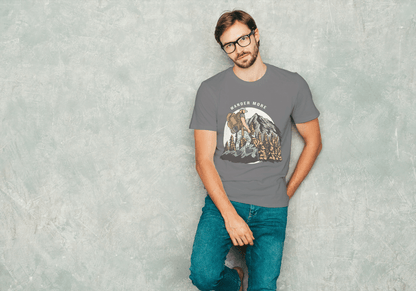 Wander More Mountain Hiking: Outdoor Adventure Tee - Essentia Attire