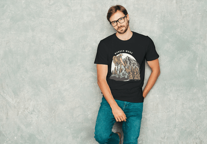 Wander More Mountain Hiking: Outdoor Adventure Tee - Essentia Attire