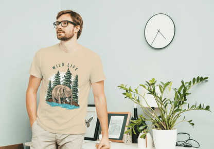 Wild Life Bear & Forest: Nature Explorer Tee - Essentia Attire