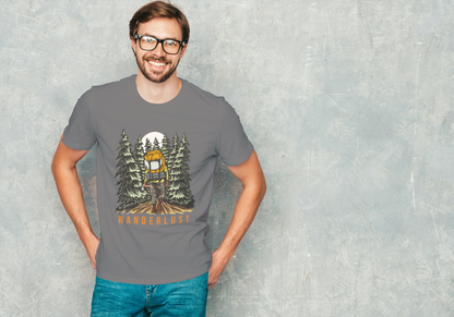 "Wanderlust" Backpacking: Night Forest Adventure Tee - Essentia Attire