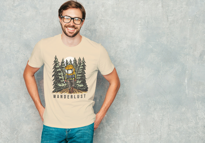 "Wanderlust" Backpacking: Night Forest Adventure Tee - Essentia Attire