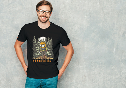 "Wanderlust" Backpacking: Night Forest Adventure Tee - Essentia Attire