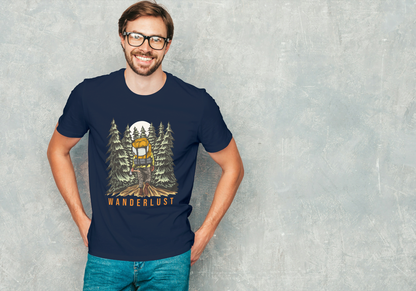 "Wanderlust" Backpacking: Night Forest Adventure Tee - Essentia Attire