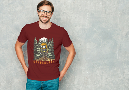 "Wanderlust" Backpacking: Night Forest Adventure Tee - Essentia Attire