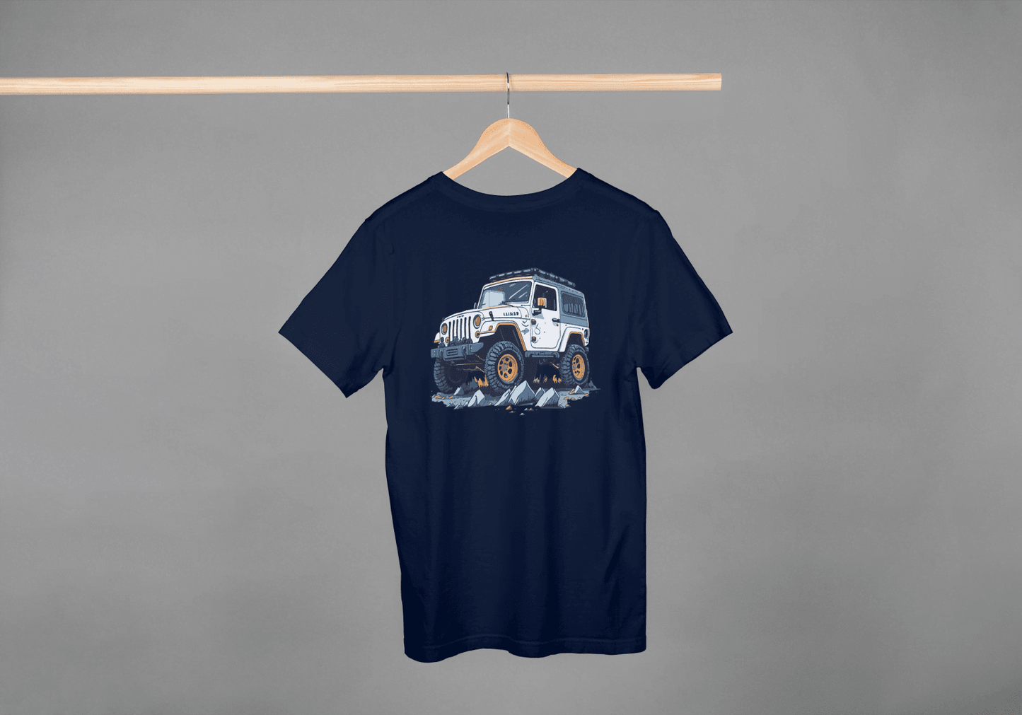 Off-Road Adventure SUV: Jeep Wrangler Style Tee - Essentia Attire