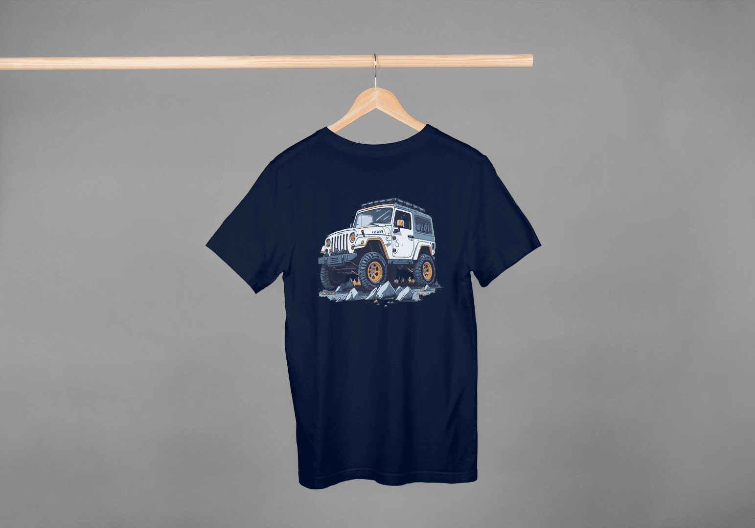 Off-Road Adventure SUV: Jeep Wrangler Style Tee - Essentia Attire