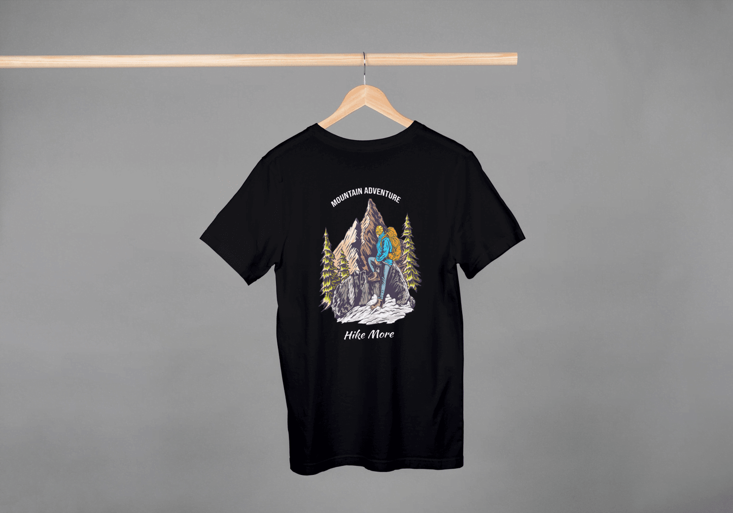 Hike More Mountain Adventure: Outdoor Explorer Tee - Essentia Attire