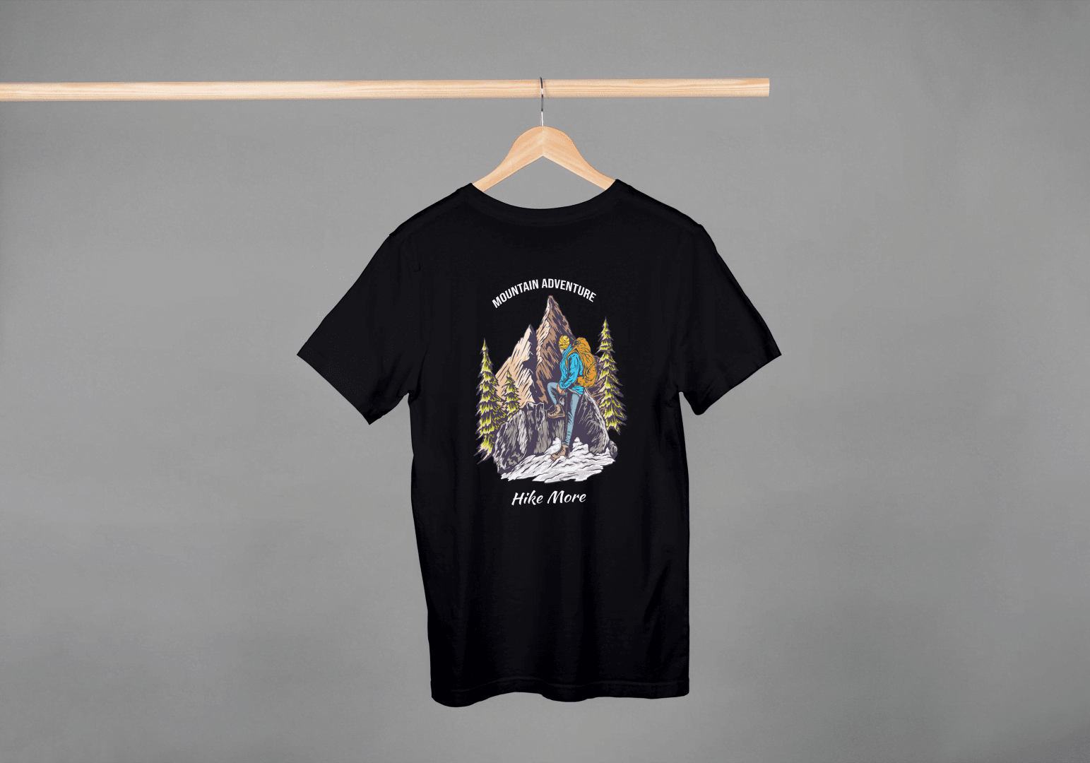 Hike More Mountain Adventure: Outdoor Explorer Tee - Essentia Attire