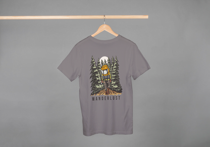 "Wanderlust" Backpacking: Night Forest Adventure Tee - Essentia Attire