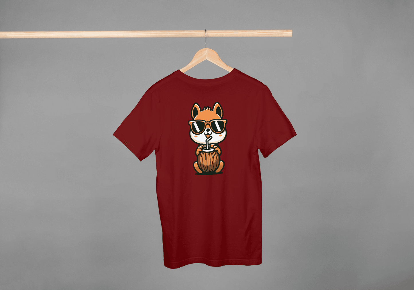 Cute Squirrel with Hat & Sunglasses: Summer Animal Tee - Essentia Attire