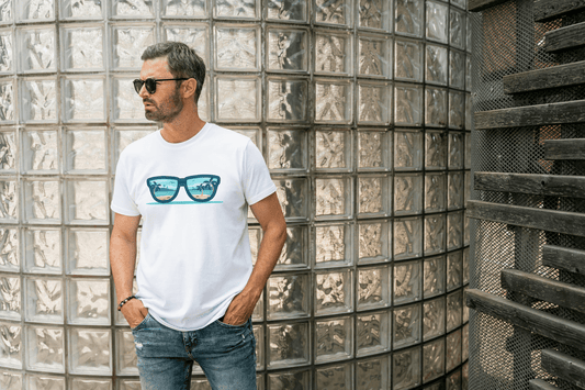 Beach Reflection Sunglasses: Summer Paradise Tee - Essentia Attire