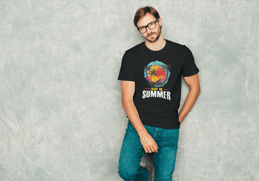 Enjoy The Summer Hammock Beach: Artistic Sunset Tee - Essentia Attire