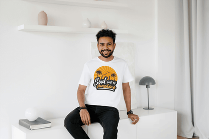 Soul Full of Sunshine: Tropical Sunset Beach Tee - Essentia Attire