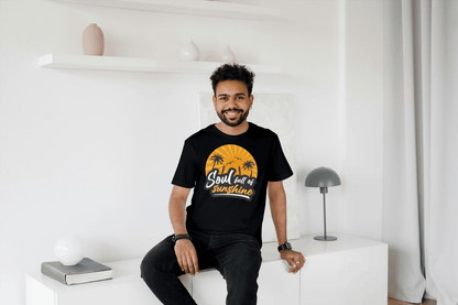 Soul Full of Sunshine: Tropical Sunset Beach Tee - Essentia Attire